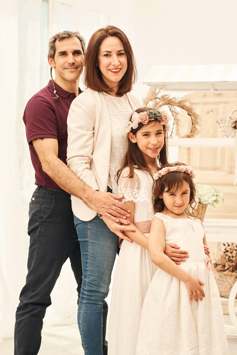 Fotos de comunion Madrid familiar Fotos comunion familia