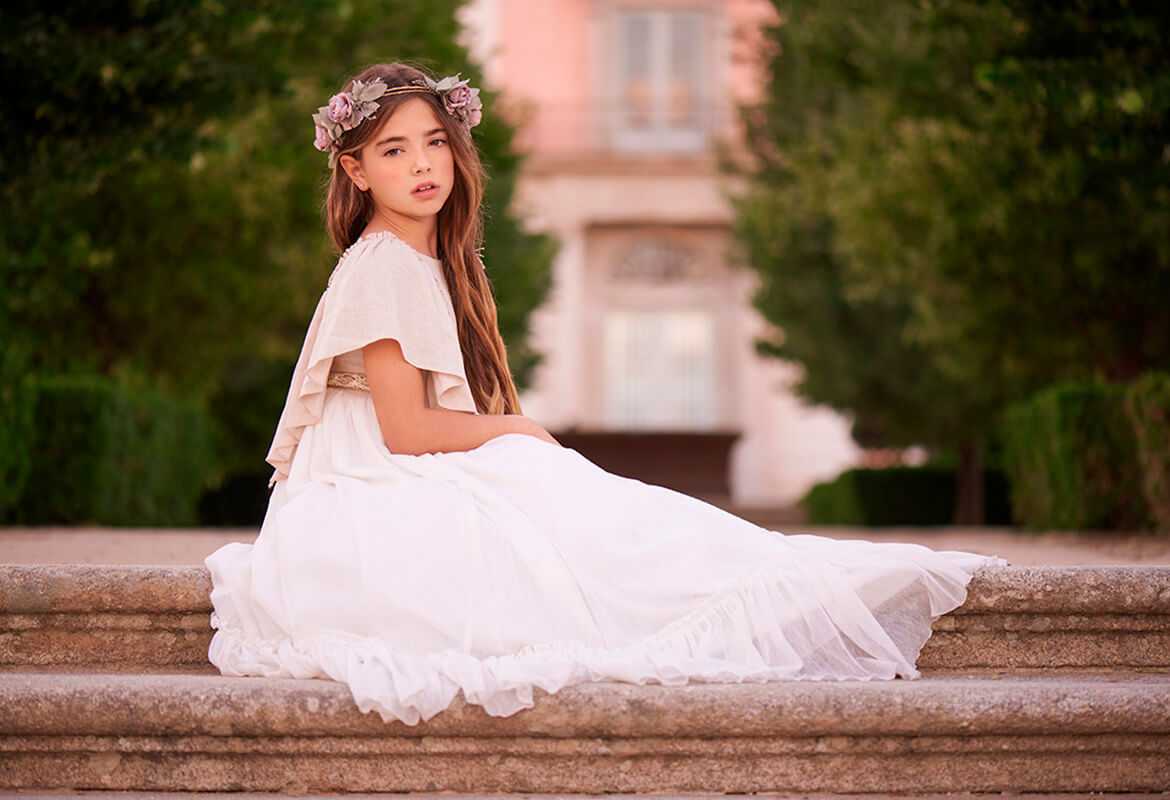 Niña sesión de fotos de comunión en Madrid Fotos de comunion en Madrid